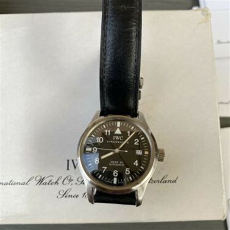 Rare COMPLETE IWC MARK XV Black Dial .